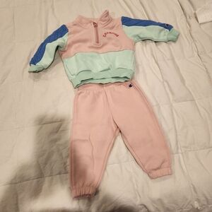 Champion Kids Colorblock Sweatpants Set - Pink, Mint, Blue